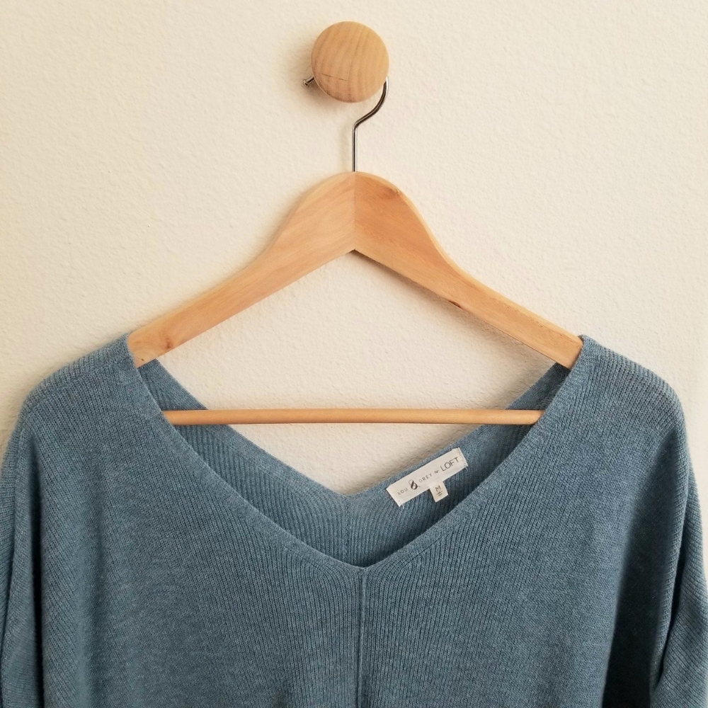 Lou & Grey for Loft Double V-neck sweater - Picture 2 of 4